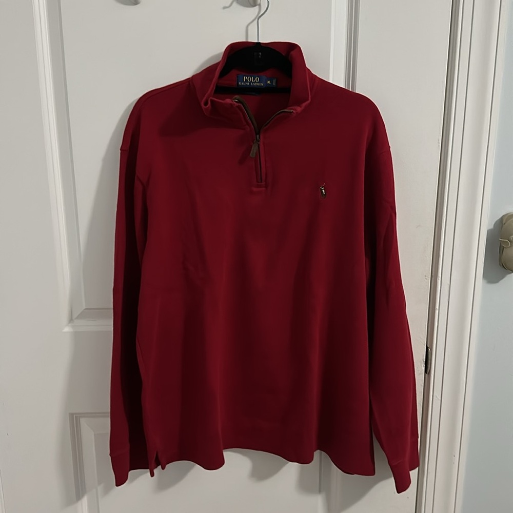Polo 1/4 Zip  100% Cotton - Size XL